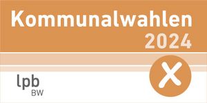 LpB-Logo: "Kommunalwahlen 2024"